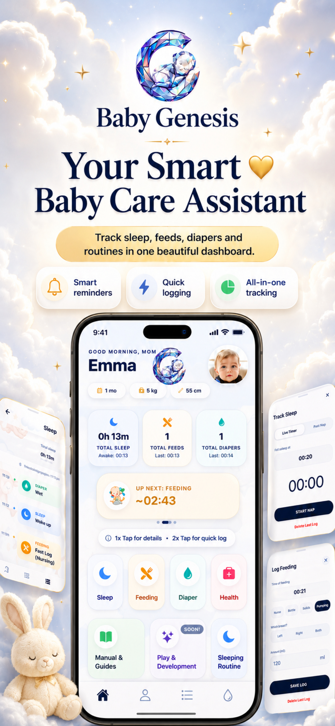 Baby Genesis all-in-one baby tracker app